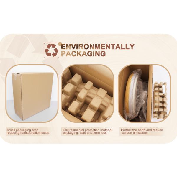 Ventilador de teto LED de design moderno de 23 polegadas com motor DC e controle remoto