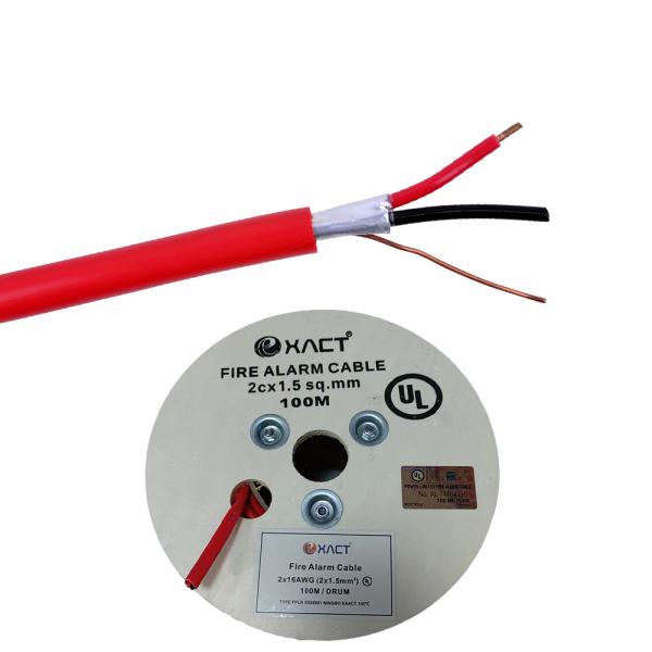 Гибкая скрученная пара 2*1,5 медный пожарный сигнализационный кабель для системы коммерческой безопасности