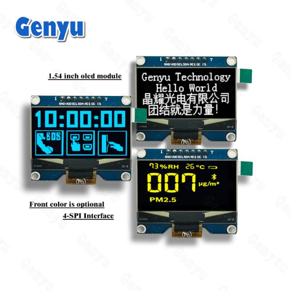 3.3V 1.54 Inch OLED Display 128x64 White Blue Yellow With SPD0301 Driver IC