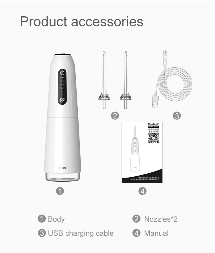 Время анти- выскальзывания умное устанавливая портативное Nicefeel устное Irrigator