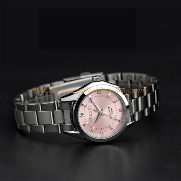 021B Pink Blue Watches Wholesale Watch Man Stainless Steel Watch Quartz Watch Couple Watch