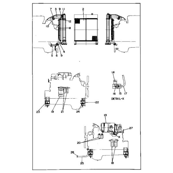 6610-51-5050 6610515050 X6610515050 6128515030 Bypass Filter For Komatsu KT-1150-1A NH-220-CI-1B