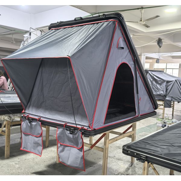 4WD Waterproof Aluminum Car Roof Tent 3-Person Pop-Top Roof for Off-Road Camping 4x4 Hard Shell with Ladder Accessory