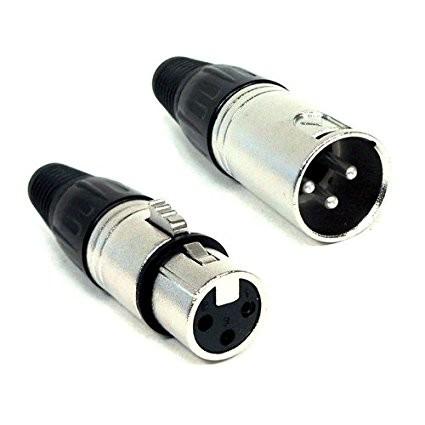 XLR Female To Dual XLR Male Cables - 6 Y-Cable Cord Splitter XLR-F to Dual XLR-M