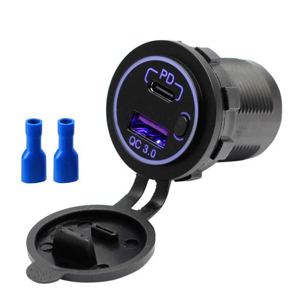 Chargeur rapide pour voiture de 12 volts