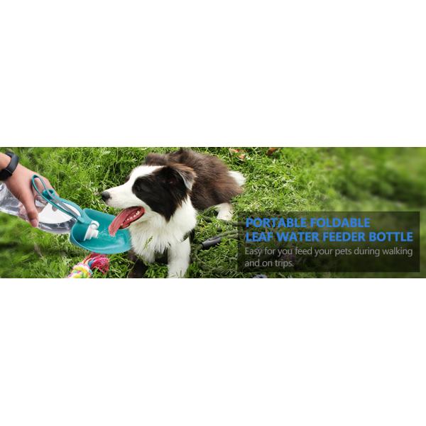 Dog Water Bottle for Walking, Pet Water Dispenser Feeder Container Portable with Drinking Cup Bowl Outdoor Hikin