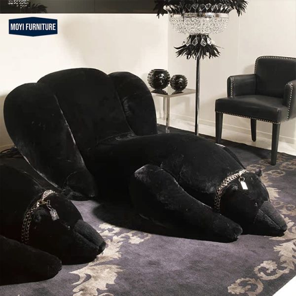 Folded Modern Creative Designer Living Room Sofa Chaise Leisure Chair Teddy Bear Lounge Chair Stylish Comfort