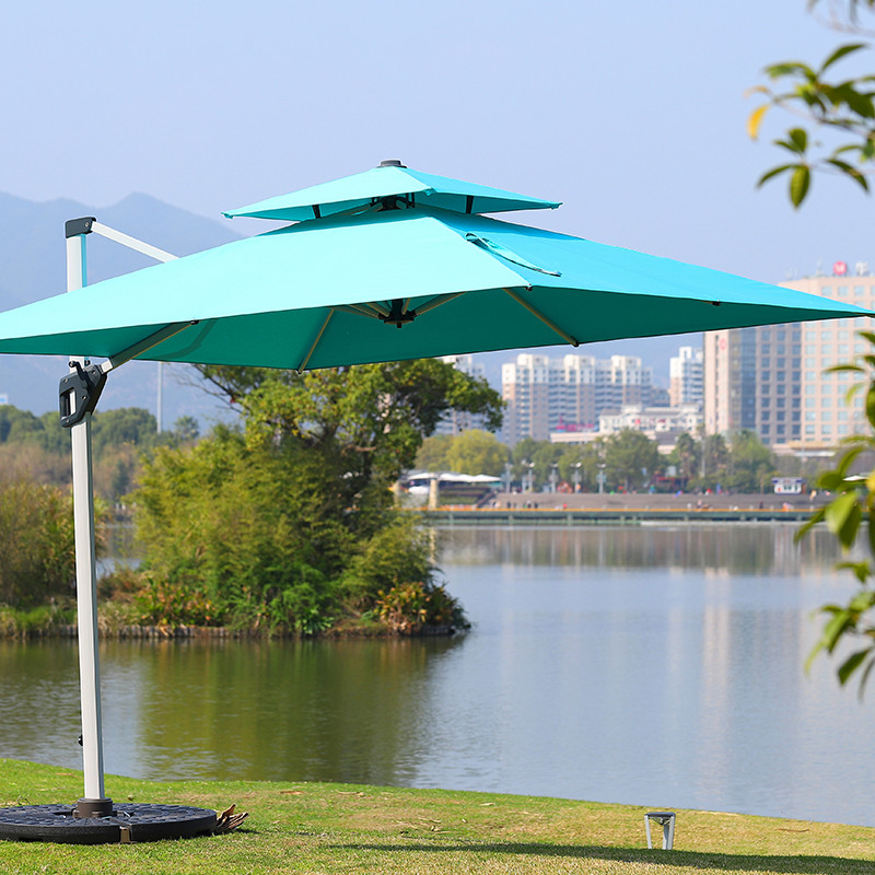 Светлый двор 220g приведенный покрасил патио водоустойчивое Sunbrella 3.5m