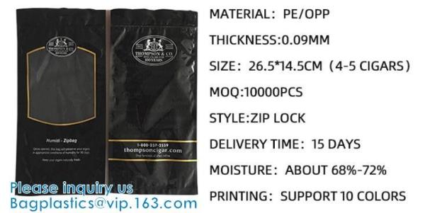 Slide Zipper Top Pouch Bags, Glossy, Matte, UV, Foil Stamping, Food Beverage Packaging, CMYK Pantone