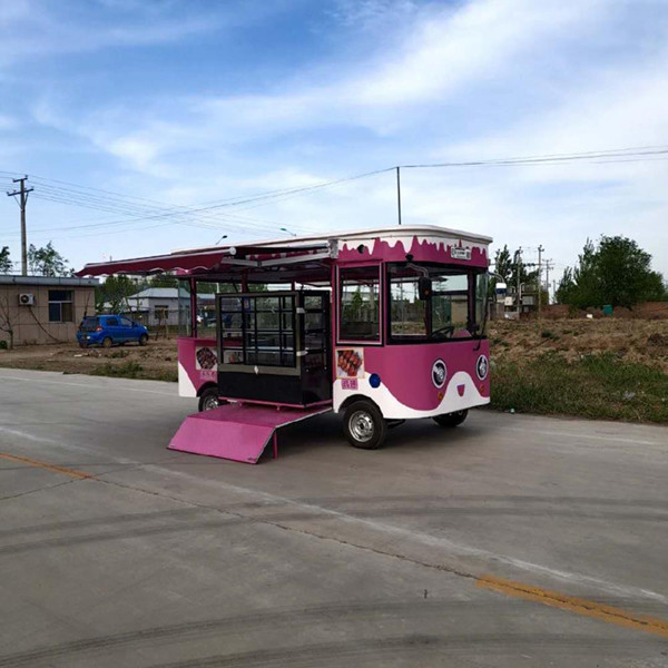 110V-380V Food Trucks Electric Mobile Food Cart Hotels