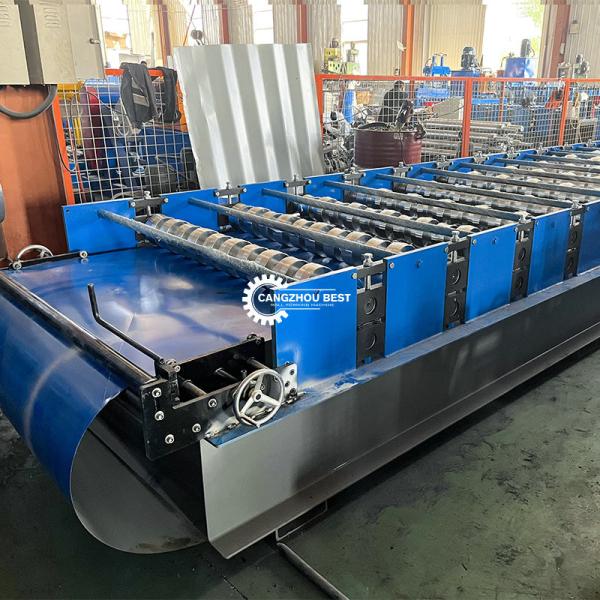 Petit pain en acier de tuile de toit d'étape de couleur de PPGI formant la machine 3kw + 4kw