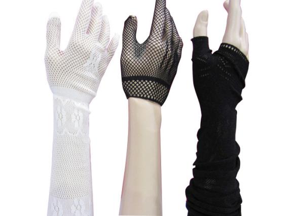 Fashion Women Fishnet Hand Gloves UV Protection Fingerless Lace Gloves Sun Block