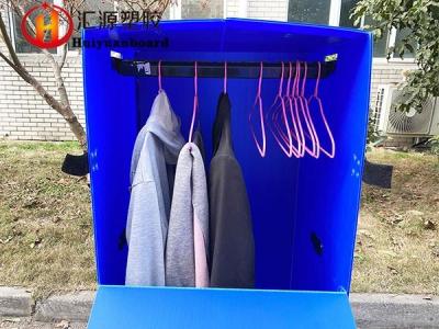 Foldable Lightweight Corrugated Plastic Wardrobe Box For Moving