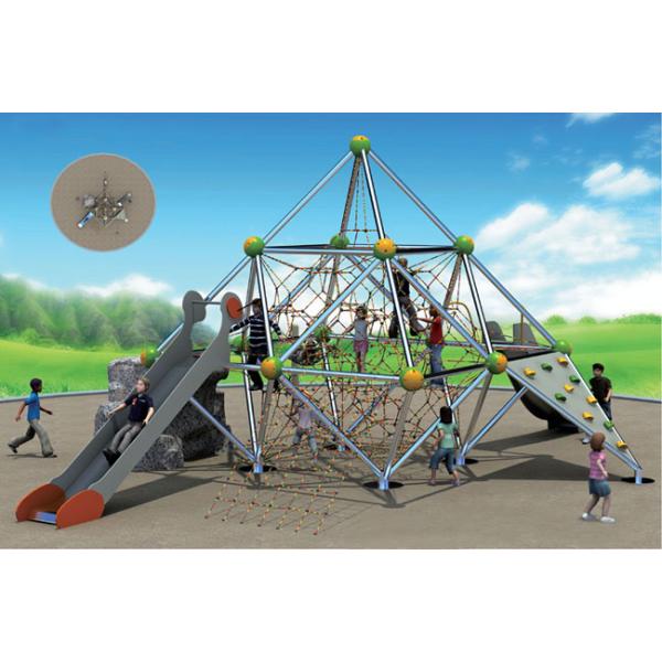 Outdoor Kids Climbing Equipment For Kids , Kids Garden Climbing Frames For Amusement Park