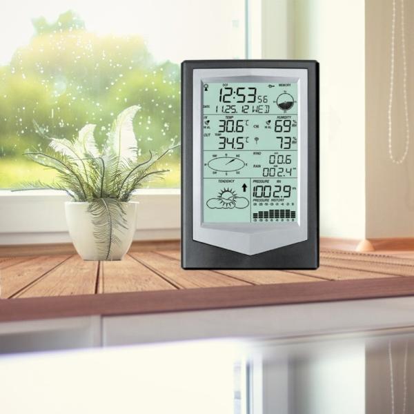 Multifunctional Remote Monitor Weather Station For Outdoor Temperature And Humidity