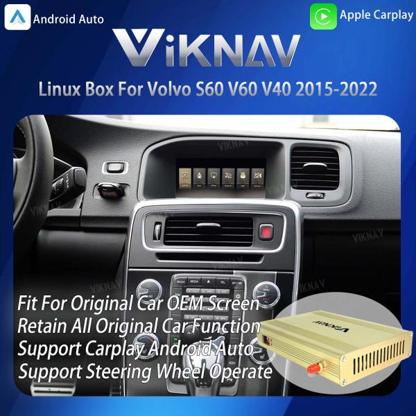 ViKNAV Linux Interface Box for S60 V60 V40 2015-2022 with Wireless CarPlay