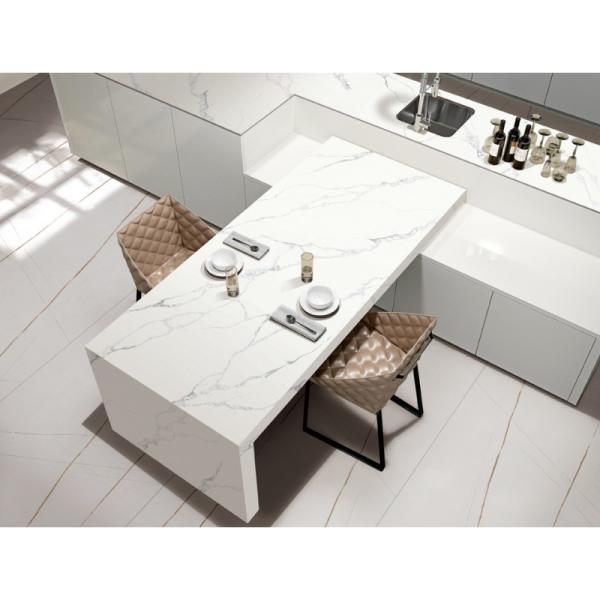 Водопоглощение 0,1% Мраморная текстура Кварцевые столешницы для ванной