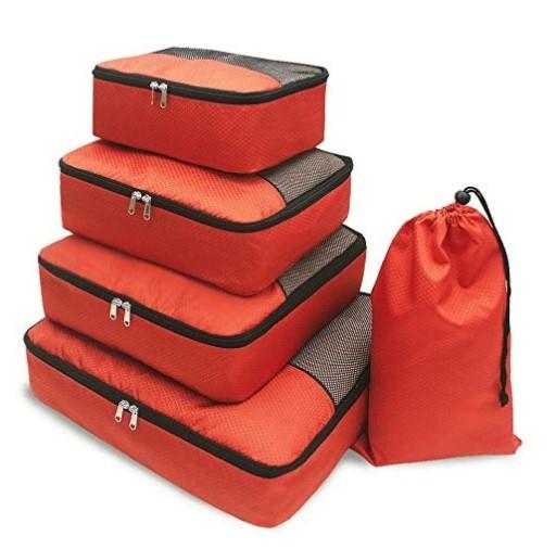 Luggage Travel Packing Cubes , Mesh Luggage Organisers Waterproof For Suit
