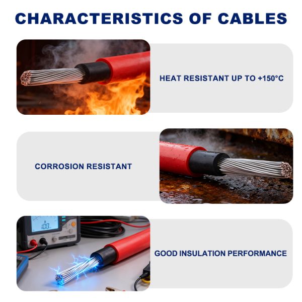 800V 1800V PV1-F Solar Cable Tinned Copper Conductor UV Resistant Cable