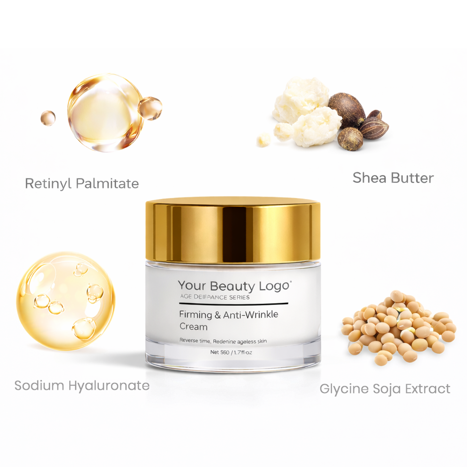 OEM ODM customized retinol, shea butter anti-aging firming face cream whitening acne cream, facial mask