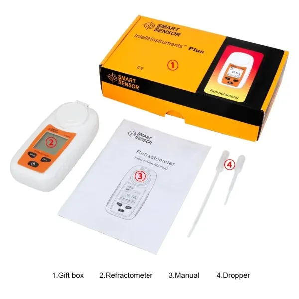 St355A Digital Portable Refractometer Atc Sugar Percent Tester