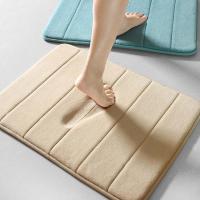 Anti Bath Mat Soft Memory Foam de glissement d'absorbant de séchage rapide