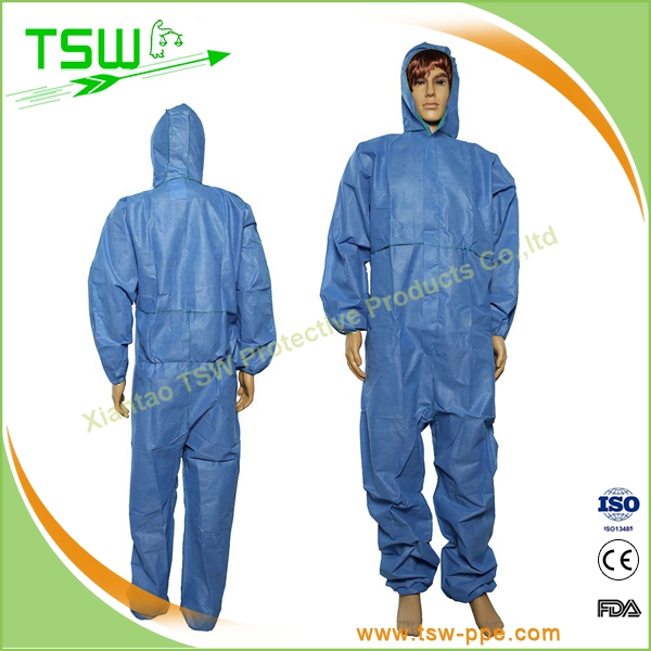 Industrial Protective Working Uniforms Disposable Full Body Suit