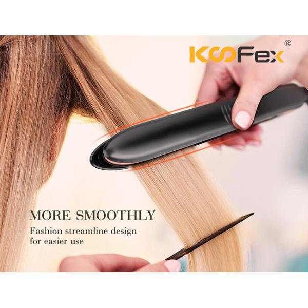Раскручиватель волос KooFex керамический покрытый, батарея 230 градусов привелся в действие раскручиватель