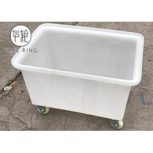 Тележка коробки 90 литров поли повторно используя открытую верхнюю цистерну с водой с колесом и крышками