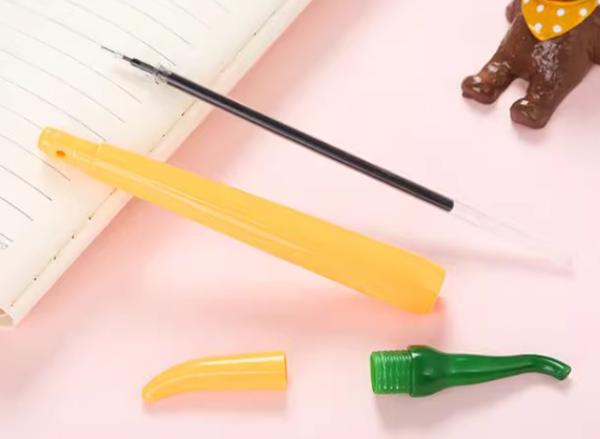 Creative plastic pen simulation vegetable chili learning stationery  water-based signature pen neutral pen