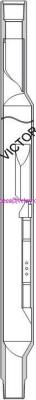 Round Cross Section Gas Lift Mandrel 10150 Psi Working Pressure Use
