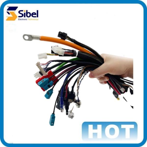 High quality DC12V Input Custom 14AWG Strobe Automotive Wire Harness for LED Pods Light Bar Wiring