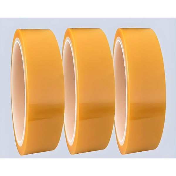 Nomay Yellow PET High Temperature Tape with 220℃ Heat Resistance No Residue Silicone Adhesive for High Visibility Marking