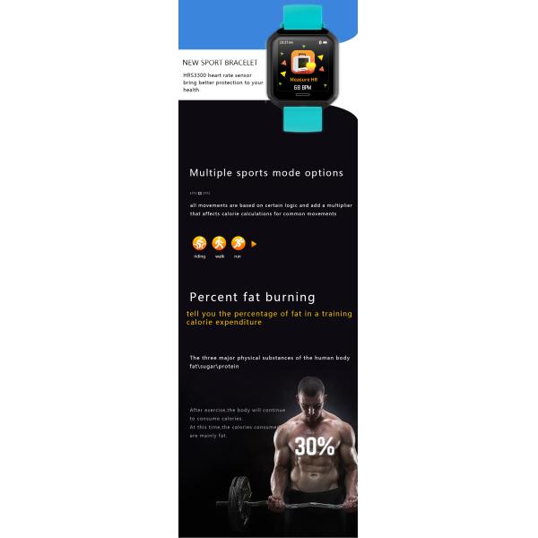 saúde exterior Sim Card Mobile Phone Accessories sem fio de Smartwatch dos esportes ip68 impermeáveis feitos sob encomenda