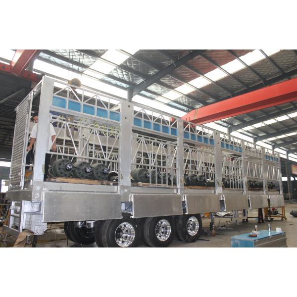 3-осевой 40T Животноводческий забор грузовой прицеп Животноводческий мини полуприцеп для фермы