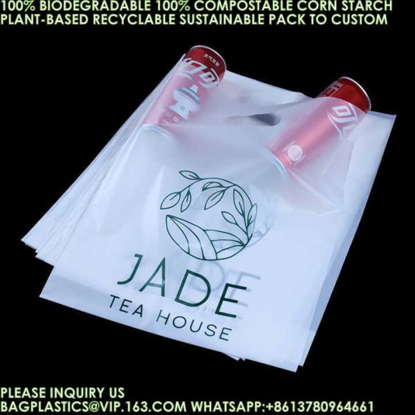 Eco-Friendly Recyclable Bag Corn Starch Compostable Beverage Bag 100% Biodegradable Vegetable Fruit Pouch Bags
