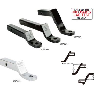 Heavy Duty Class III 4inch Drop Trailer Hitch Mounts For 2'' Receiver Tubes