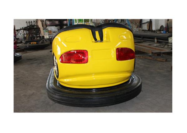Unique Electric Bumper Cars Yellow Color Shopping Mall Use Easy Operation