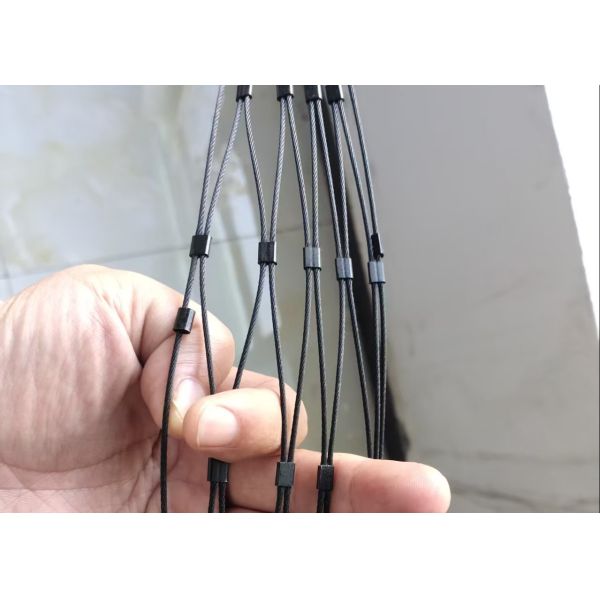 SS Rope Mesh Black Oxide Wire Dia 1.2 Mm ( 7x 7)