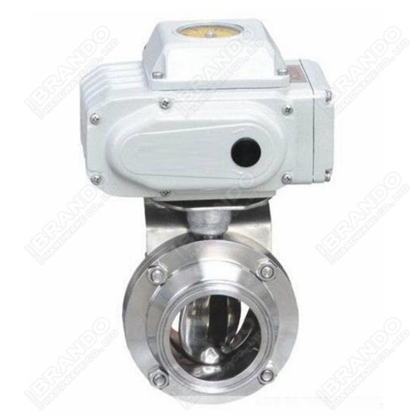 Мягкий тип литое железо вафли электрического силового привода уплотнения клапан-бабочки 4 дюйма