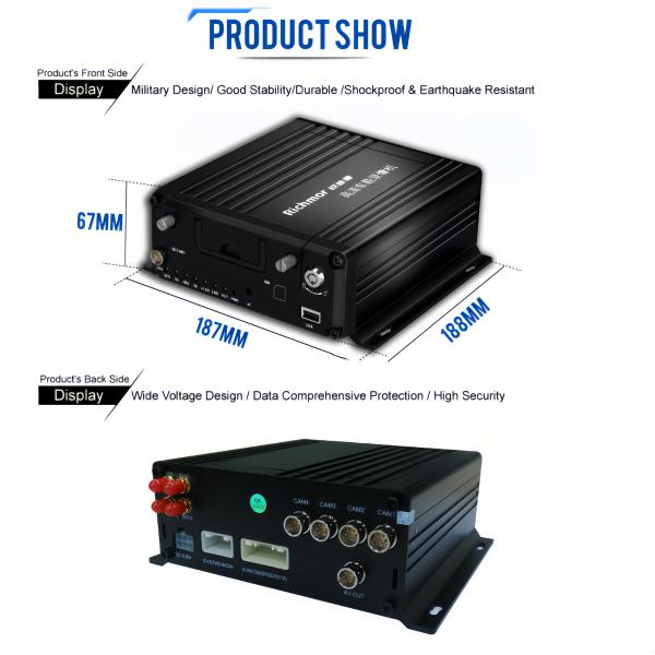 Английский/китайский/русский язык 4 канала мобильный видеорегистратор, камера видеонаблюдения грузовика