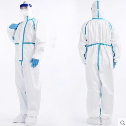 Waterproof Medical Protective Clothing , Anti Germs Disposable Chemical Suit