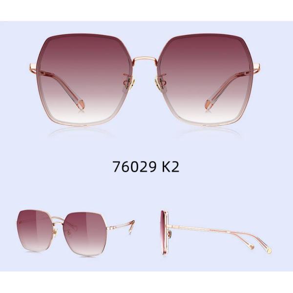 NON PORLARIZED SUNGLASSES BIG SQUARE WOMAN SUNGLASSES 76029 METAL FRAMES