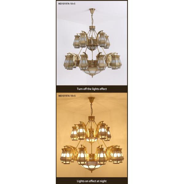 Chandelier de salon vintage fait à la main pour l'église du restaurant