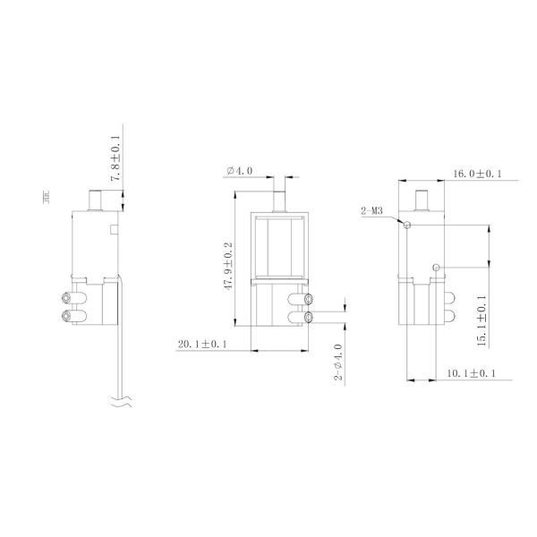 Электрический 2 DC 12V клапана соленоида воздуха пути положения 3 небольшой для прибора красоты