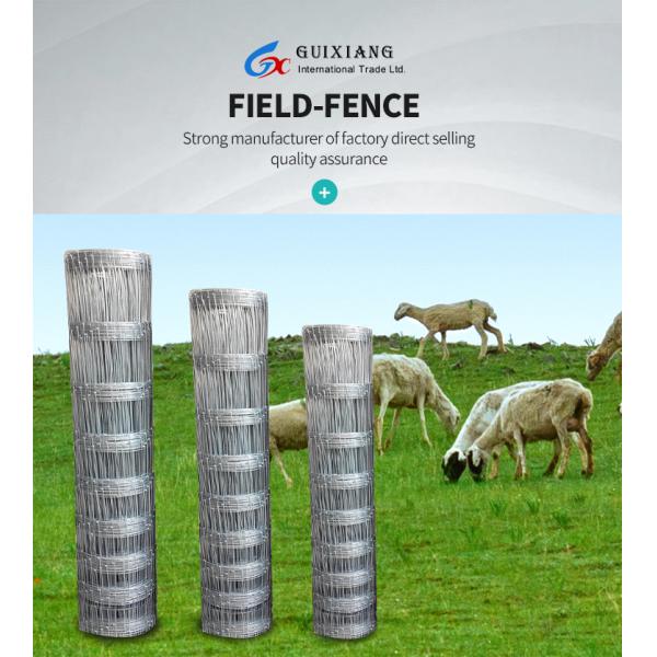 Metal Fixed Knotted Game Fence Hot Galvanized Cattle Fencing Wire for Silver Deer Fence