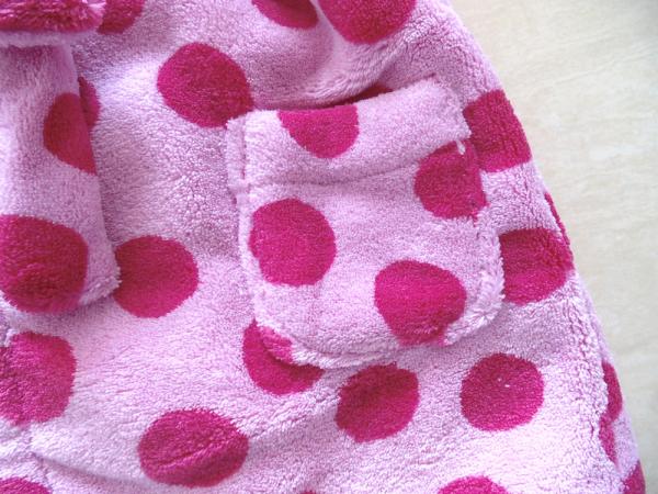 3D ear hood coral fleece bath robe,disney baby girl clothes