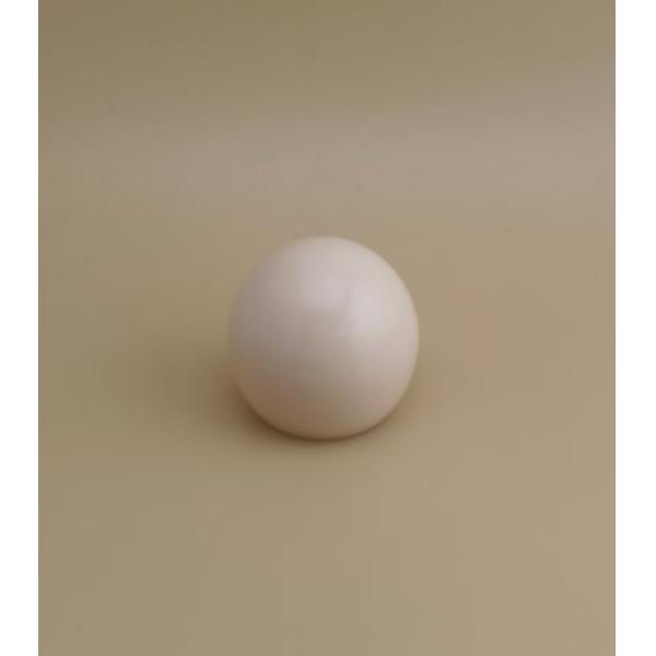 Capa esférica lisa de plástico blanco de arroz para botellas cosméticas