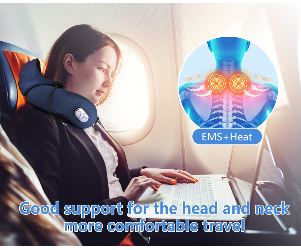 Portable Yoga Style Shoulder Coverage Air Compression Neck Stretching Thai Neck Massage Pillow