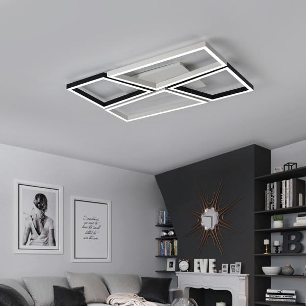 Living room ceiling light fixtures Creative led ceiling lamps for Bedroom Black frame (WH-MA-70)